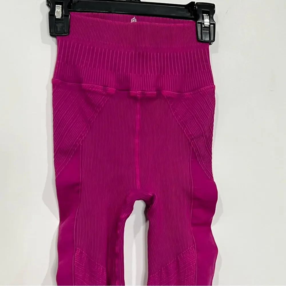 Free People High-rise Black Diamond Leggings